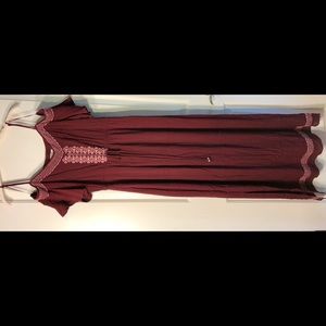 Cold shoulder maxi dress